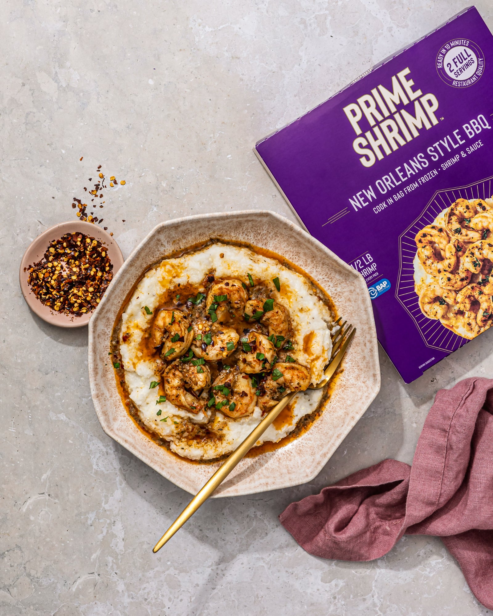 Prime Shrimp Adds New Orleans Style BBQ Flavor to Line of Frozen Sauced Shrimp