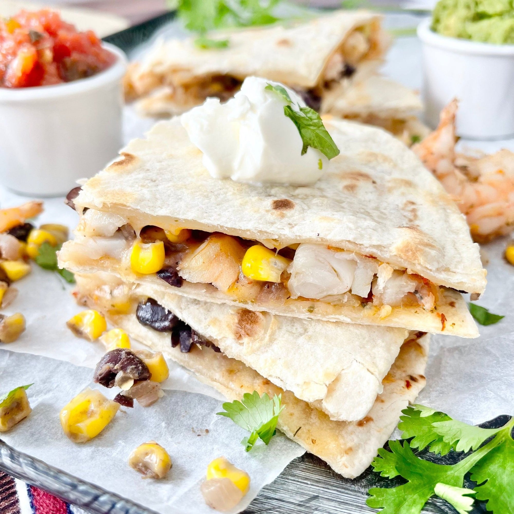 BBQ Shrimp Quesadilla