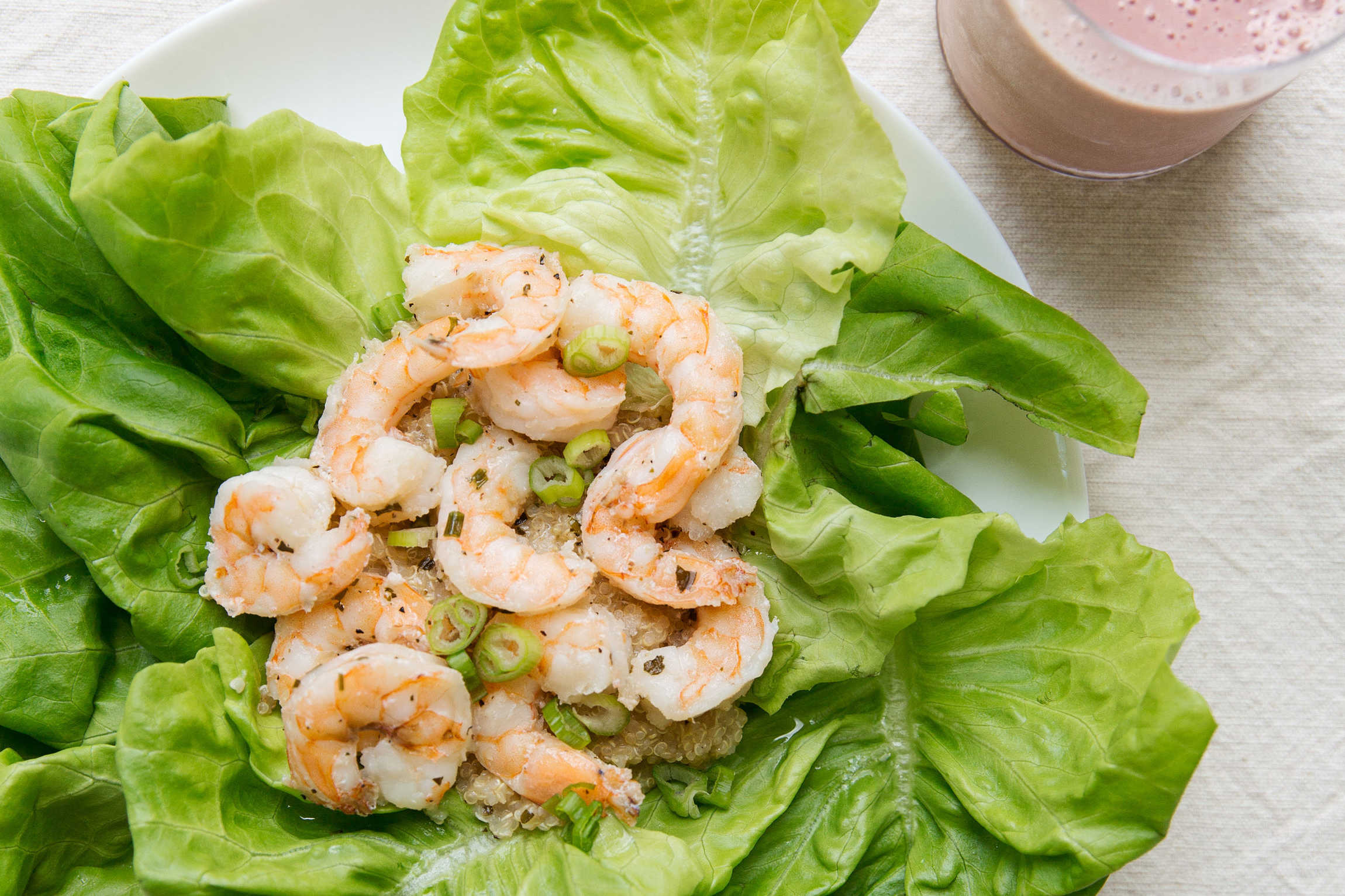 Quinoa Lettuce Wraps - Prime Shrimp