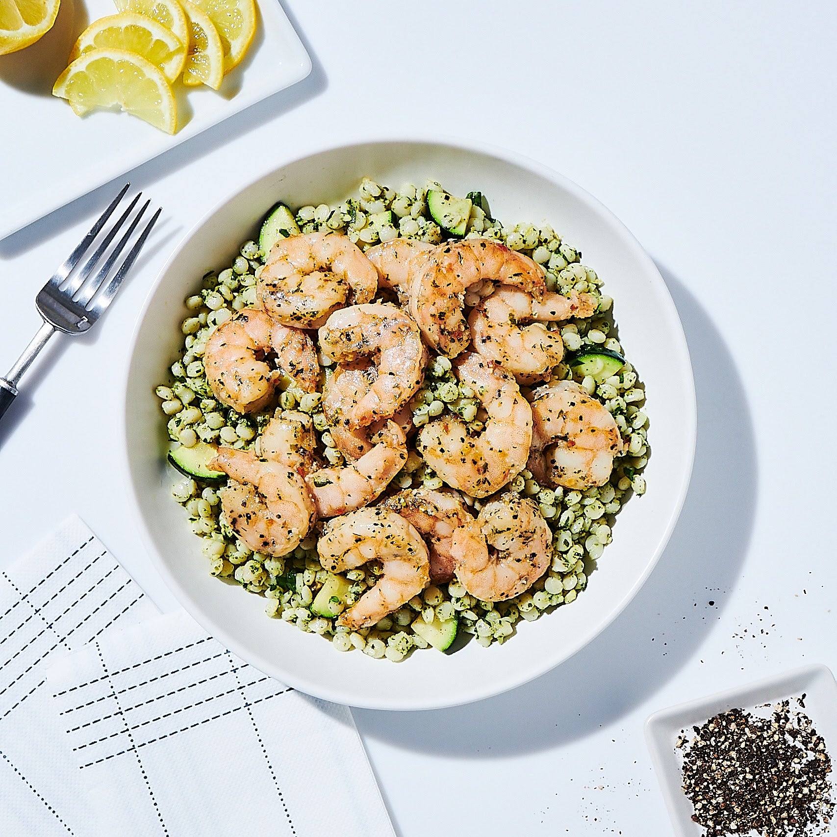 Lemon and Cracked Pepper Shrimp